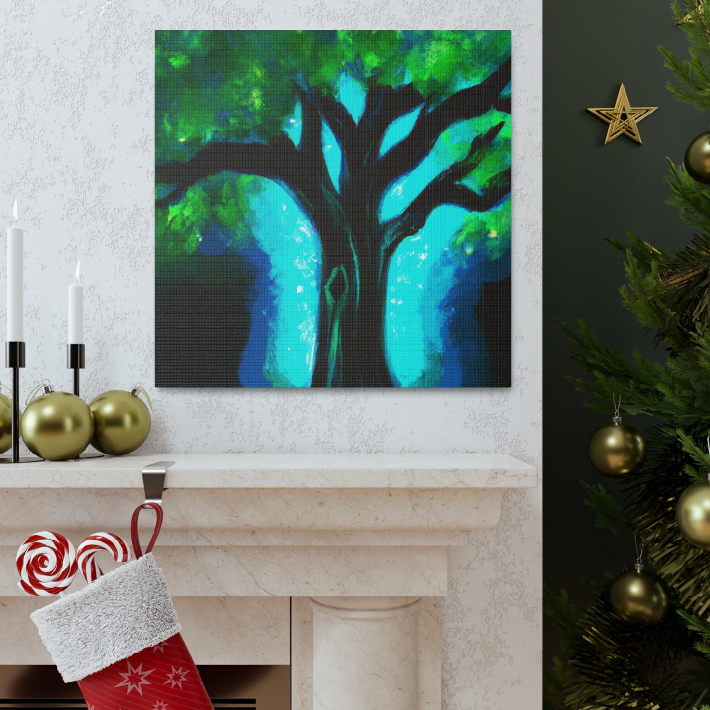 "Oak Tree Ode Variegata" - Canvas