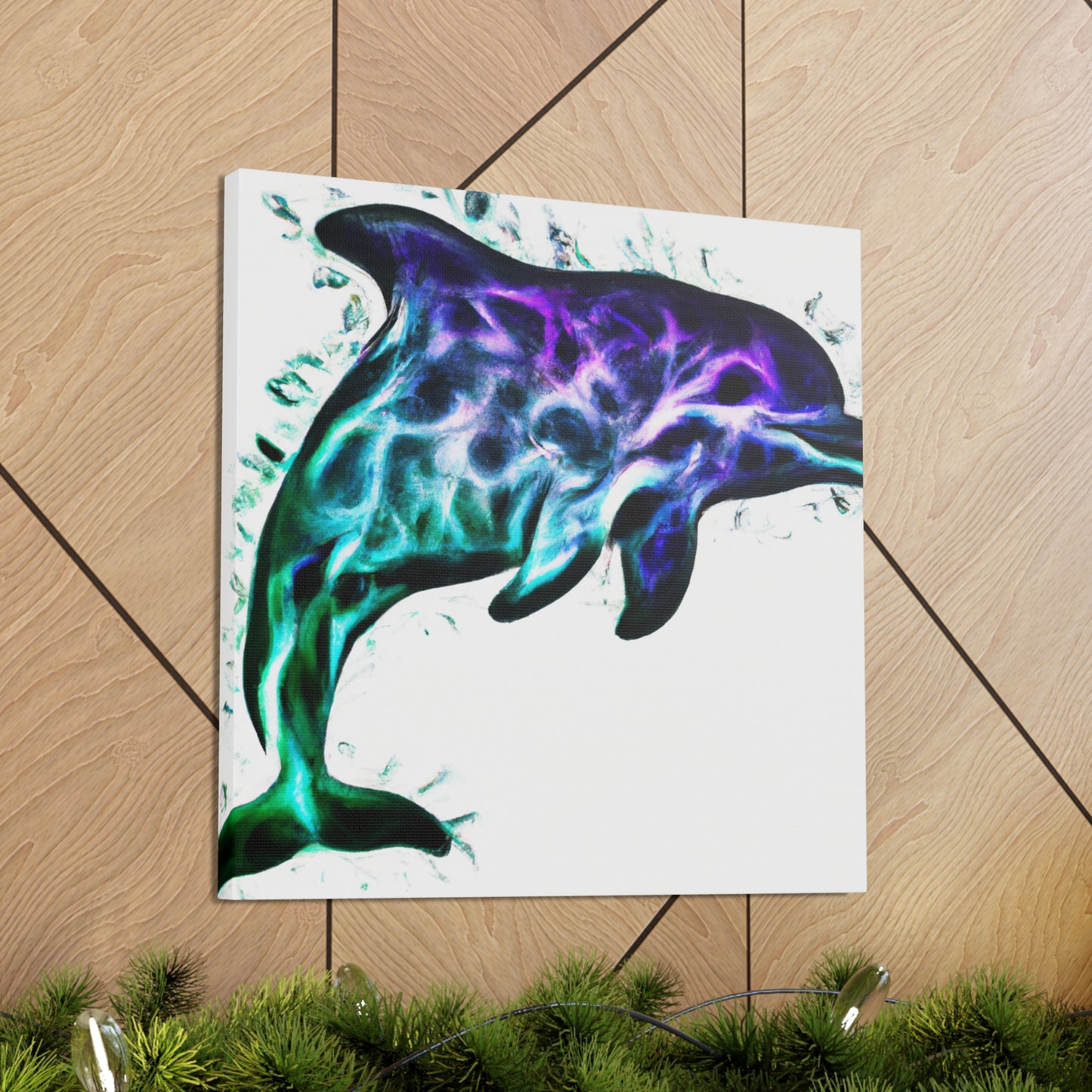 Dolphins in the Ocean - Canvas