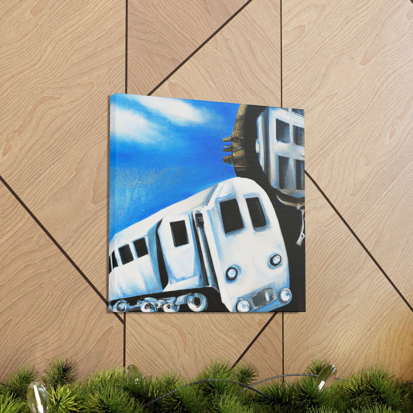 Train in the Clouds - Canvas