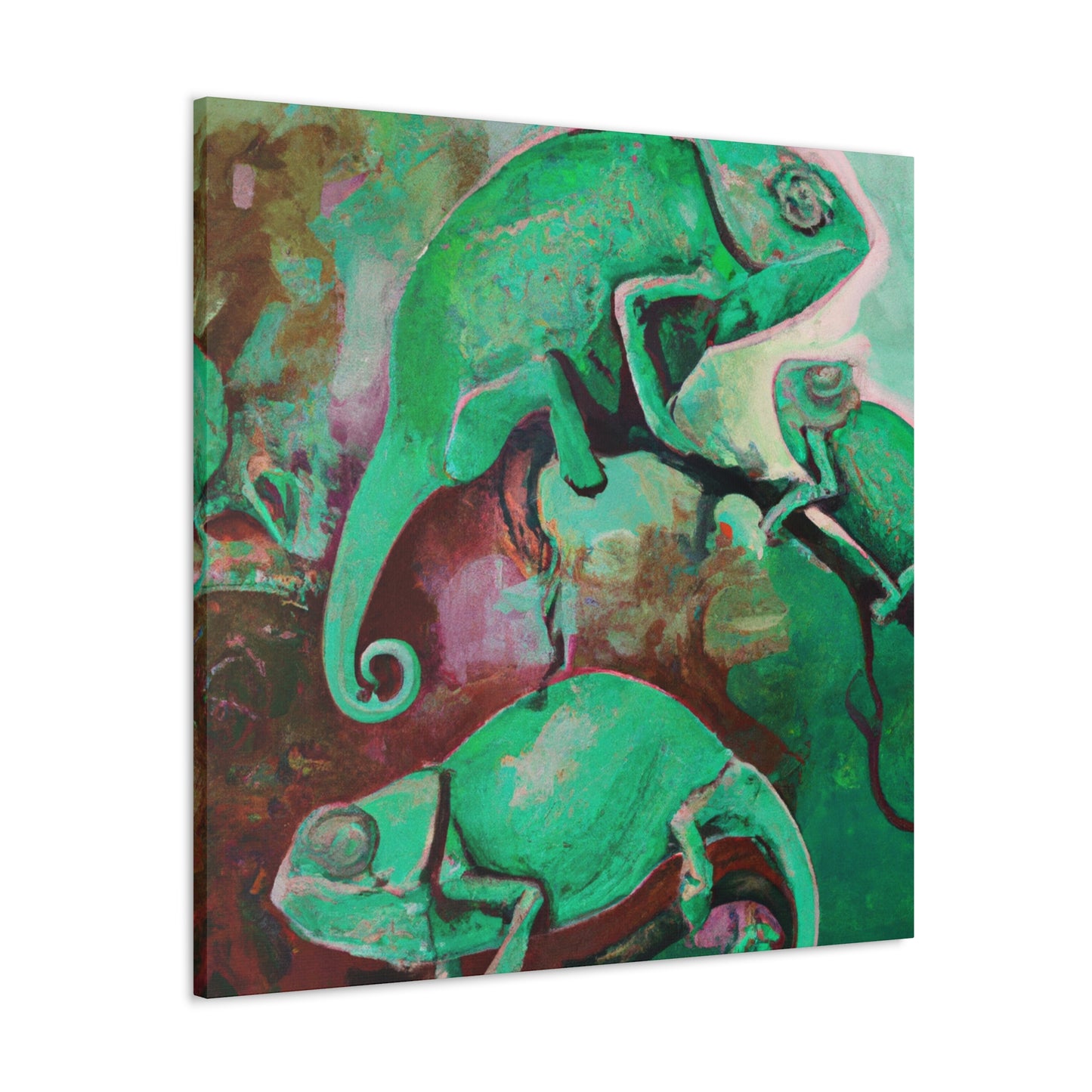 "Veiled Chameleon Dreamscape" - Canvas