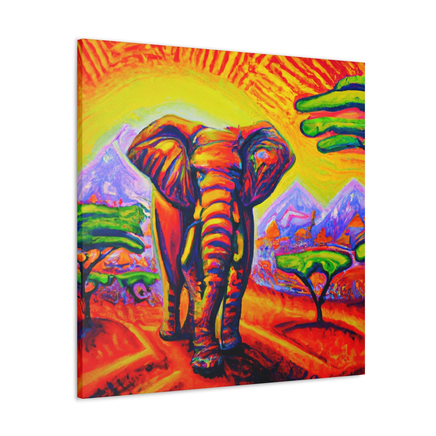 "Elephant in the City" - Canvas