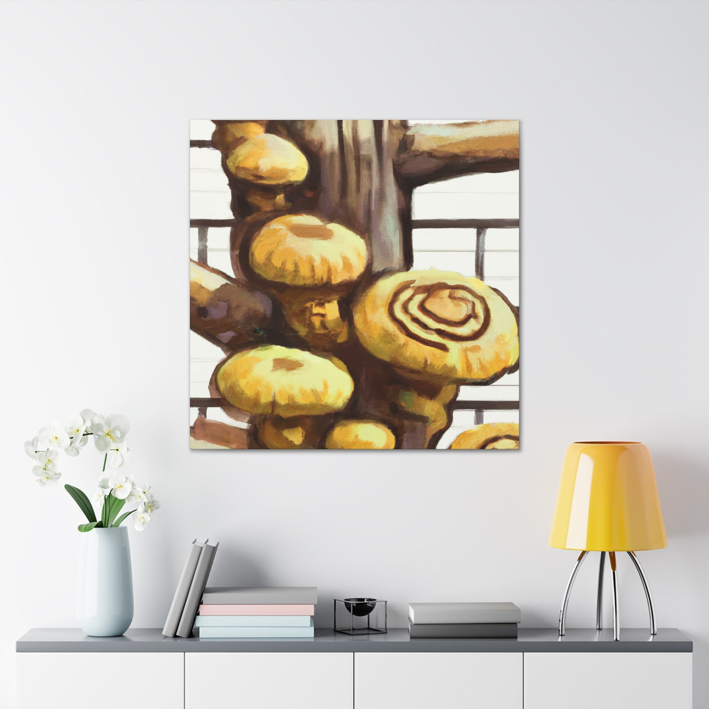 "Mushroom Marvel Shiitake" - Canvas