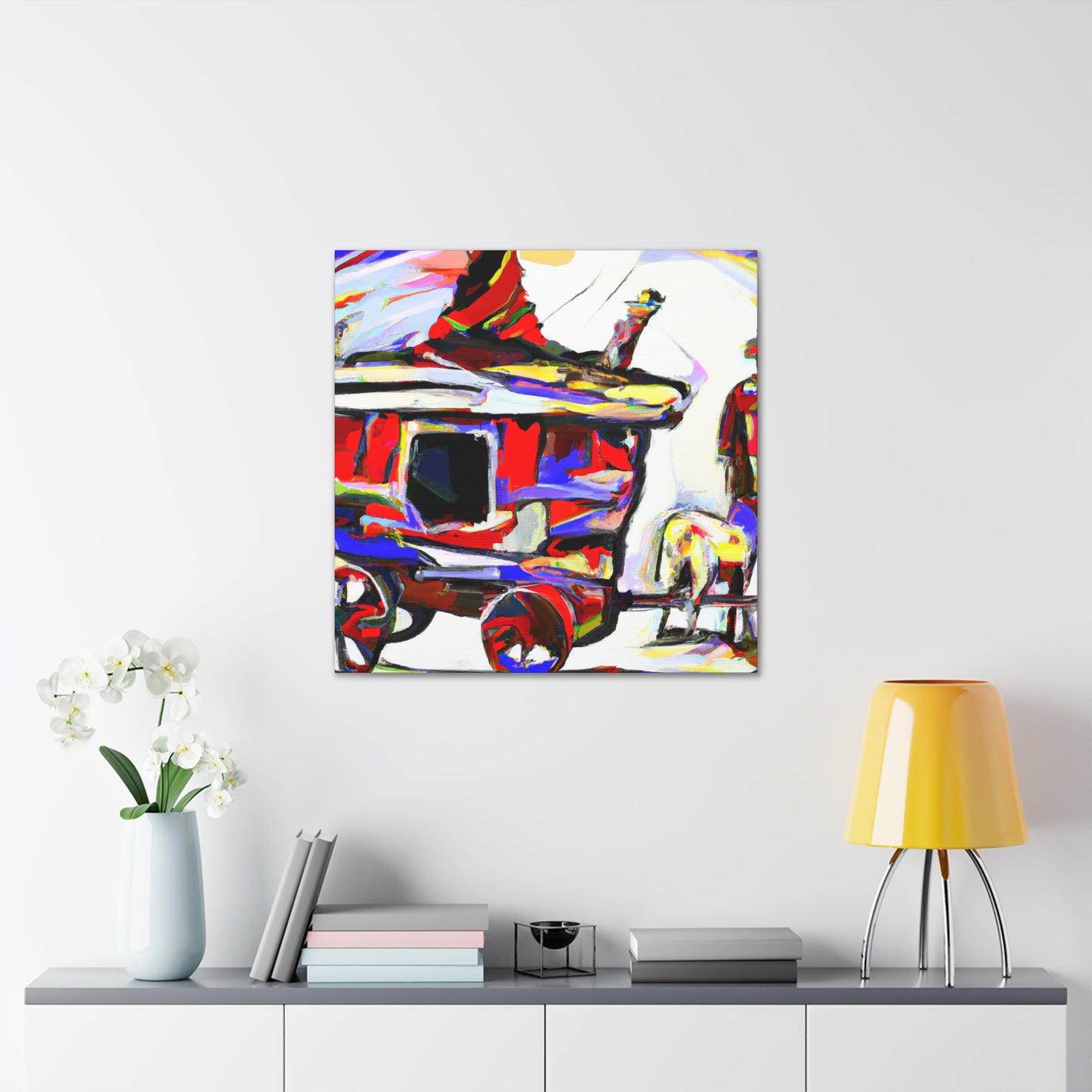 "Wagon in Expressionism" - Canvas