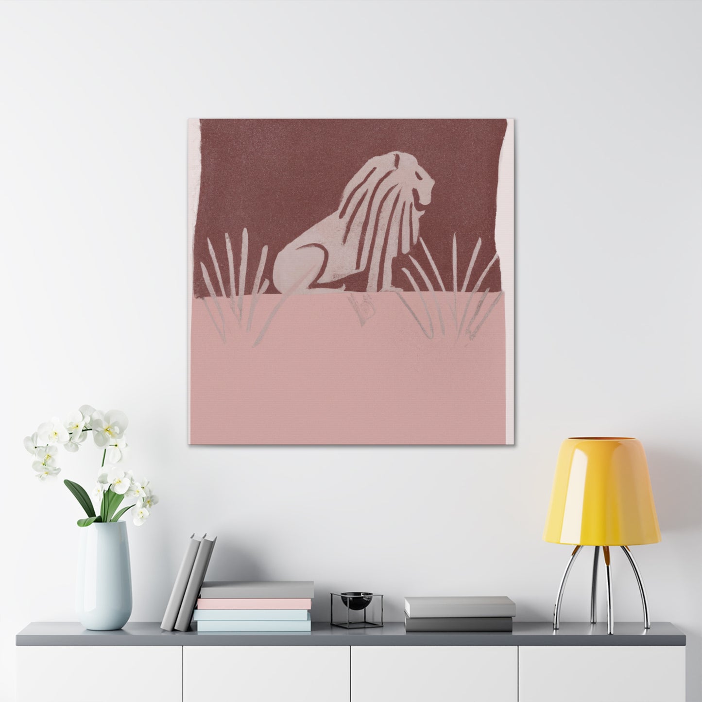 "Lion of Minimalism" - Canvas