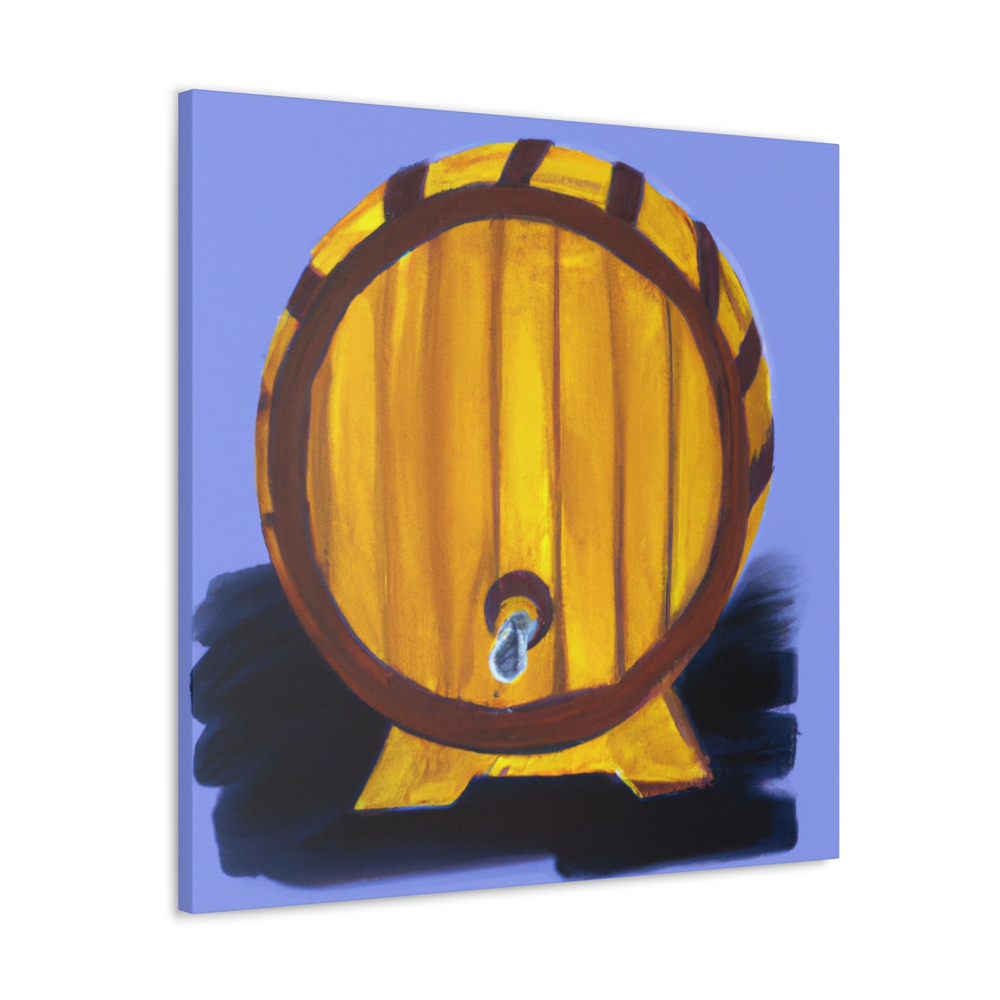 "Whiskey Barrel Minimalism" - Canvas