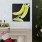 "Banana Splatter Abstract" - Canvas