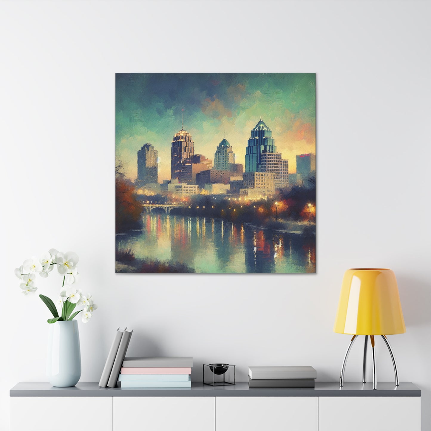 "Vibrant Serenity of San Antonio" - Canvas