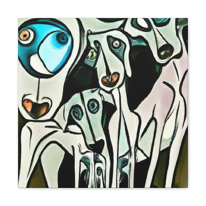 "Weimaraner's Surreal Dream" - Canvas