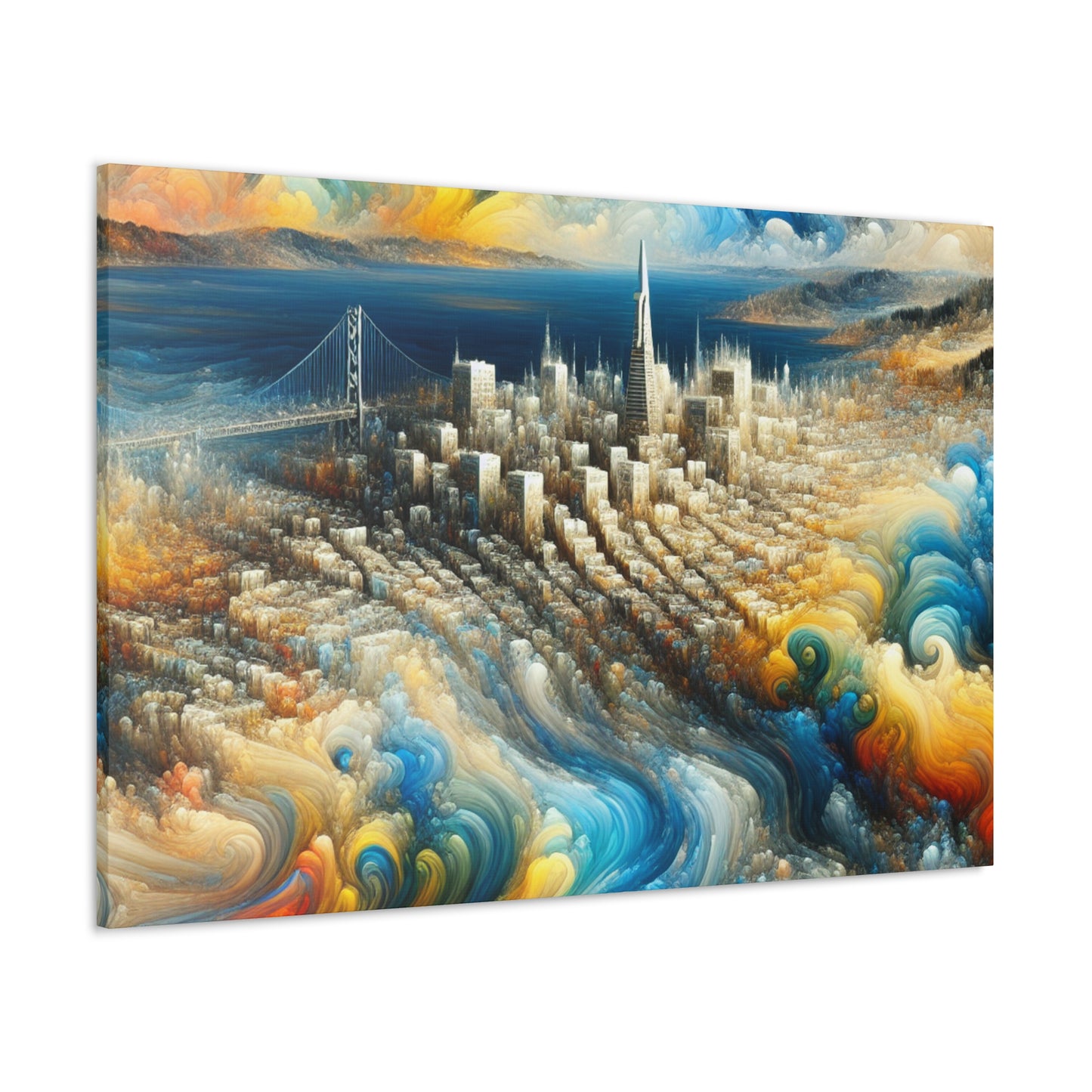 "Eclectic Urban Serenity" - Canvas