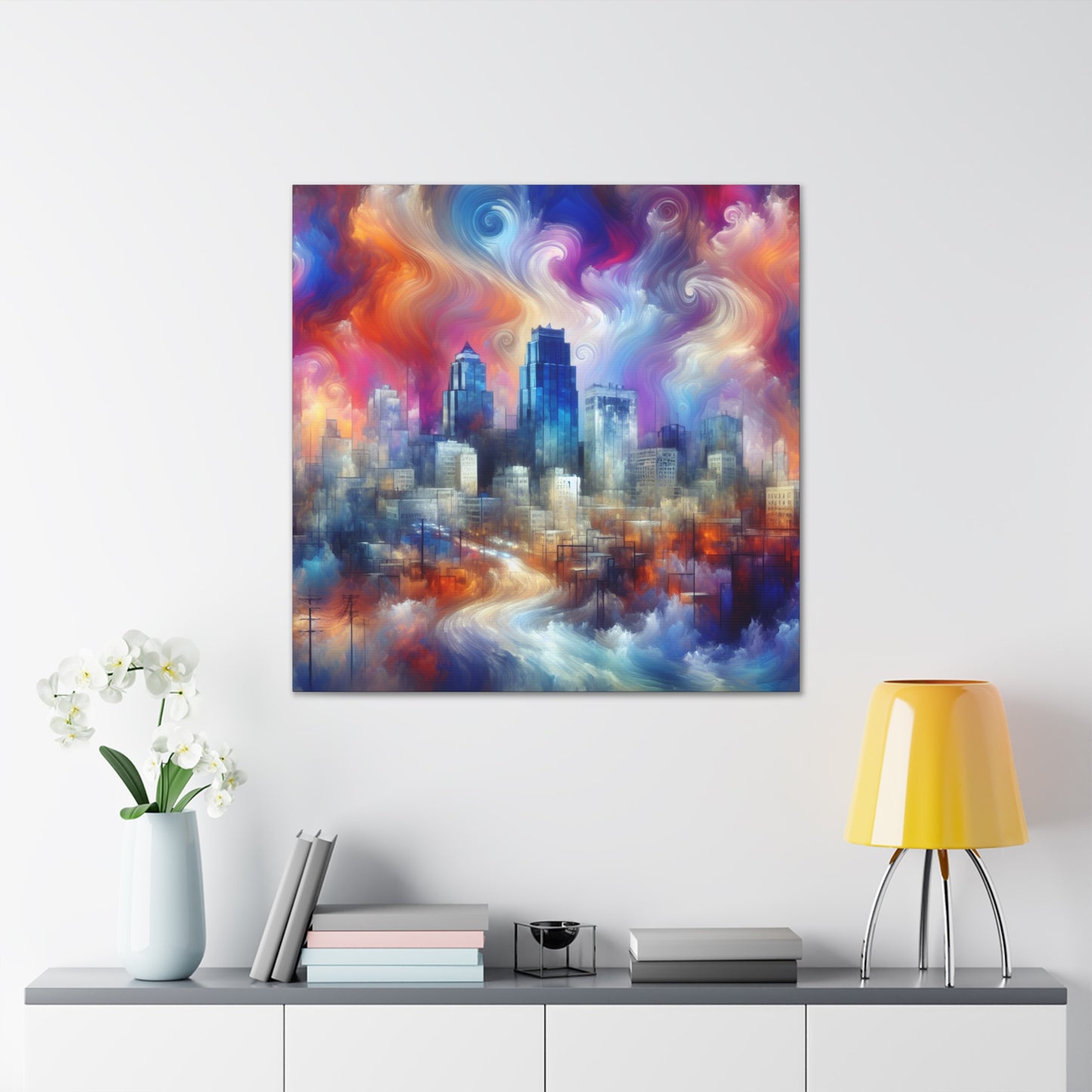 "Urban Symphony Unveiled" - Canvas