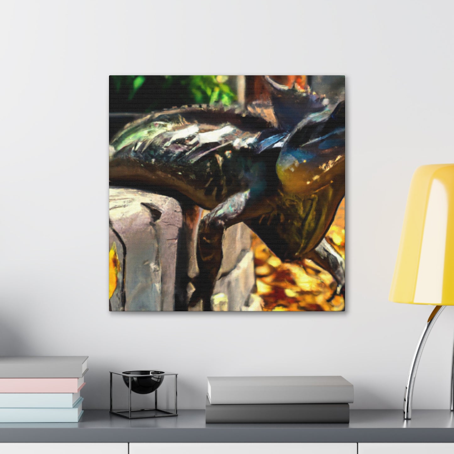 Frilled Lizard Mosaic - Canvas