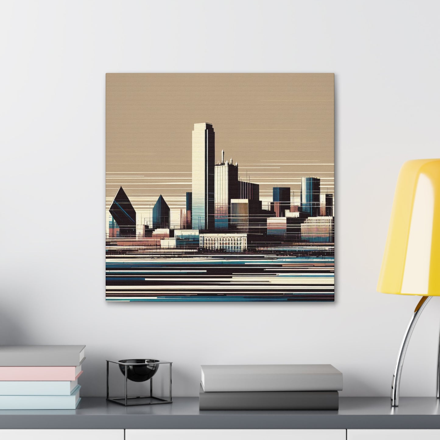 "Urban Serenity: Dallas Elegance" - Canvas