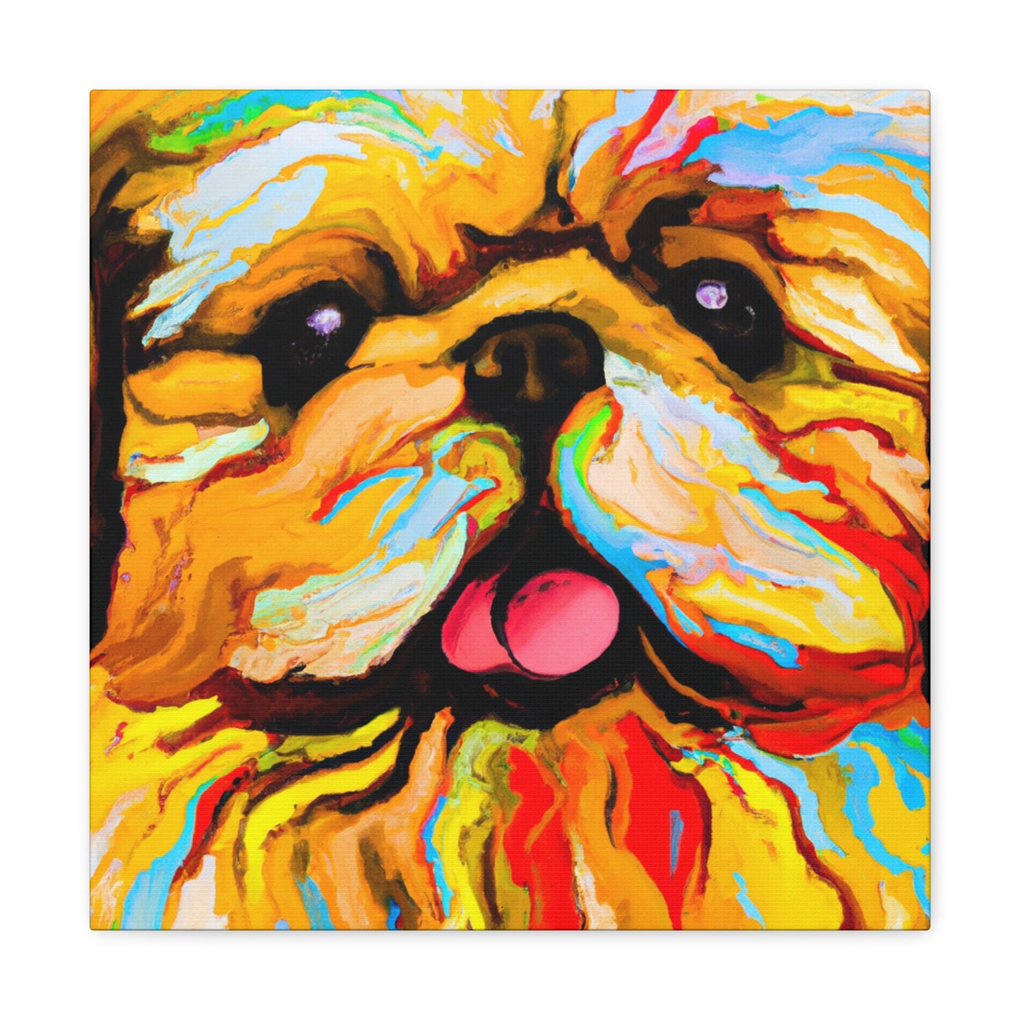 "Pekingese: 1940 Reflection" - Canvas