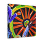 A Vibrant Wagon Wheel - Canvas