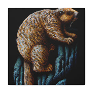 Marmot in Rococo Style - Canvas