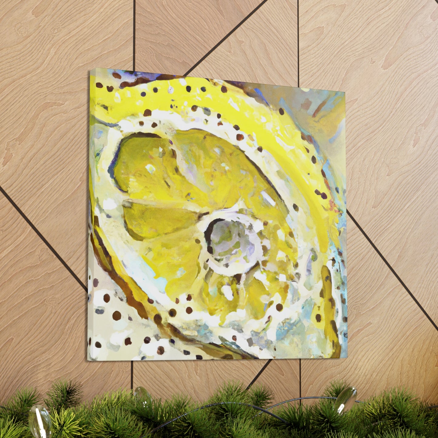 Lemon Zen Abstraction - Canvas