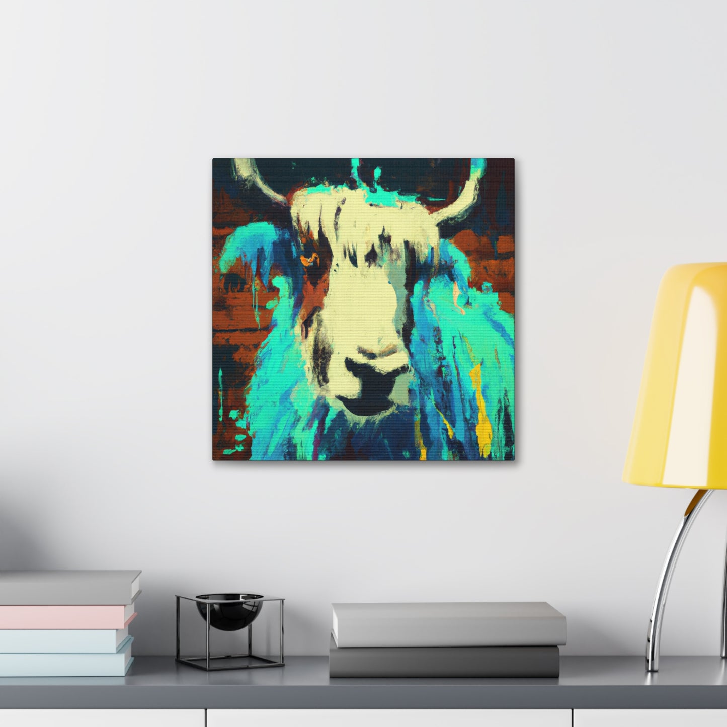 Yak and Graffiti Art - Canvas