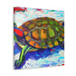 "Turtle's Coppery Shell" - Canvas