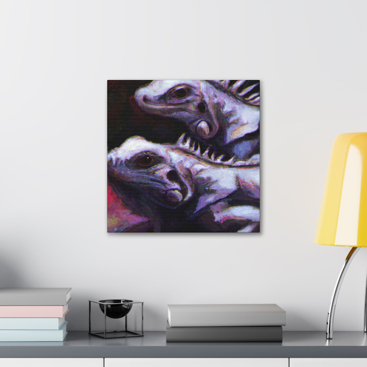 "Iguanas in Impressionism" - Canvas