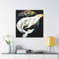 "Beluga Whale in Bloom" - Canvas