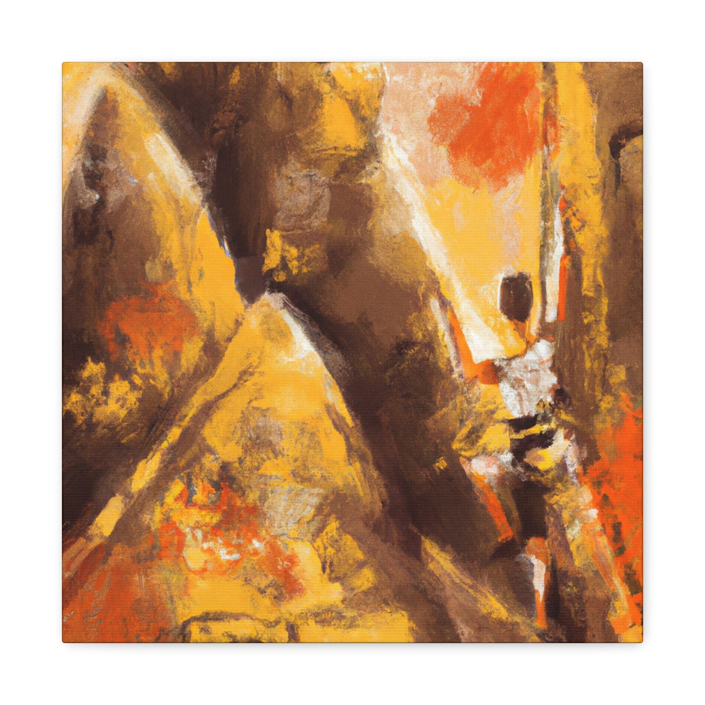 Rock Climbing Abstraction - Canvas