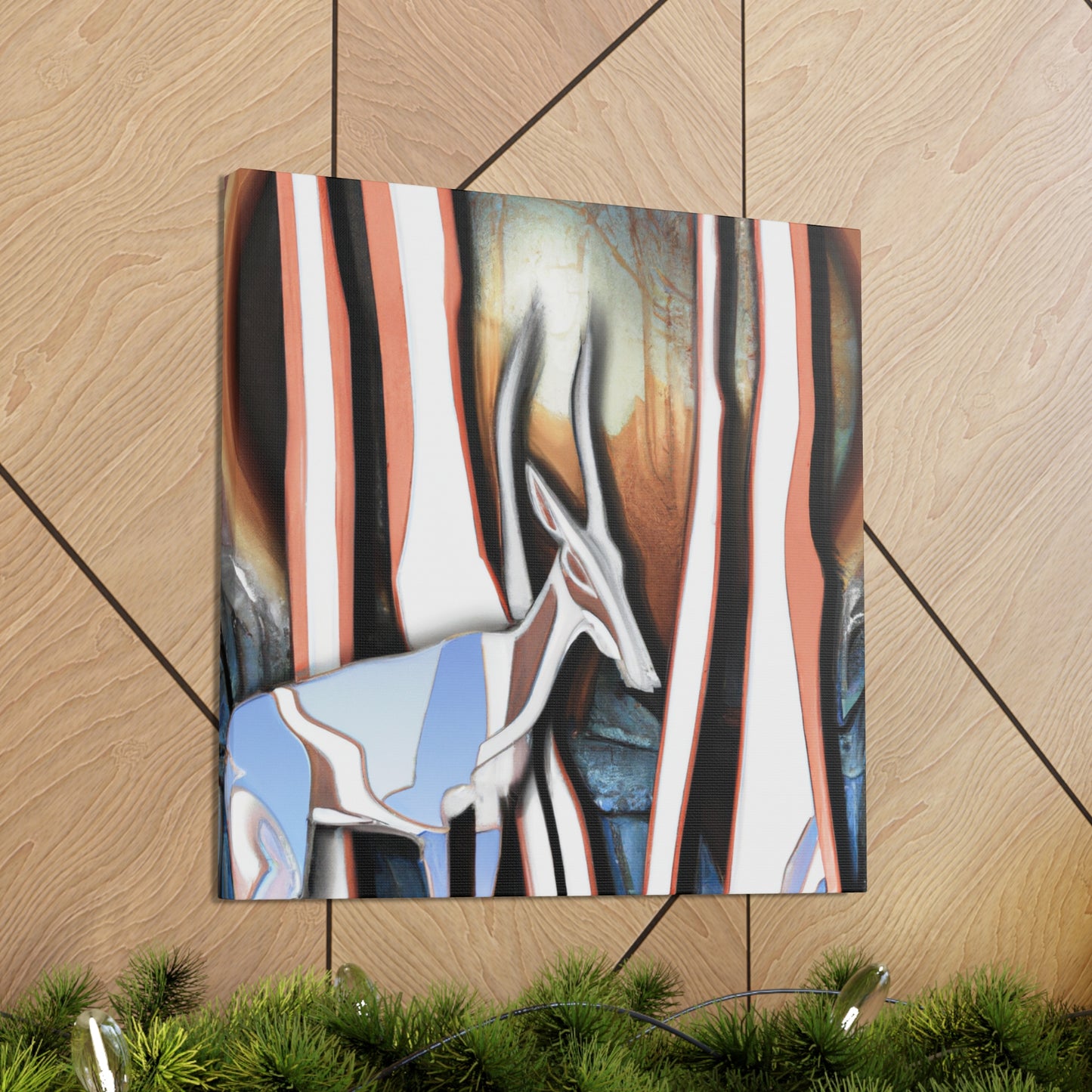 "Chamois in Art Deco" - Canvas