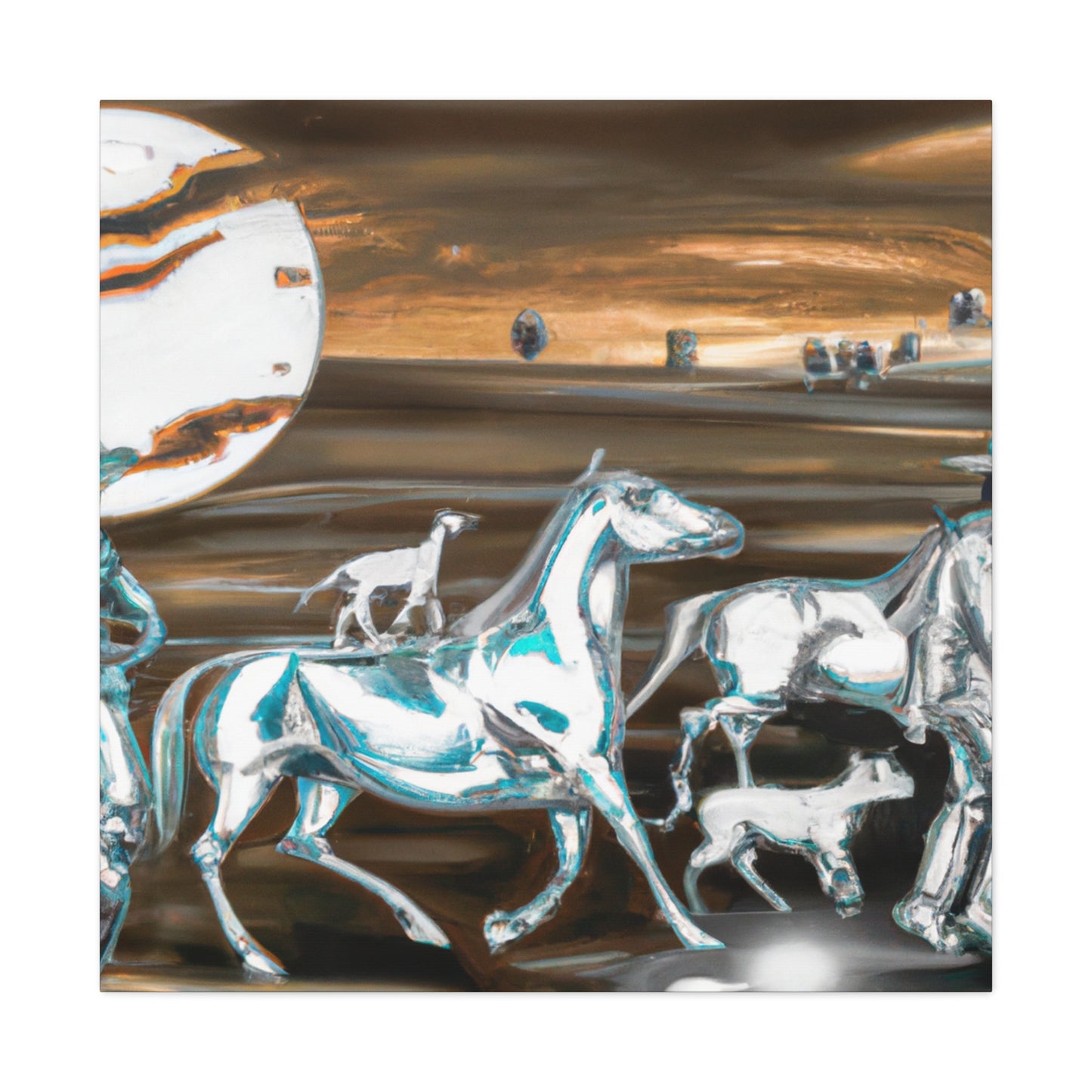 Cowboy Herd Dreamscape - Canvas