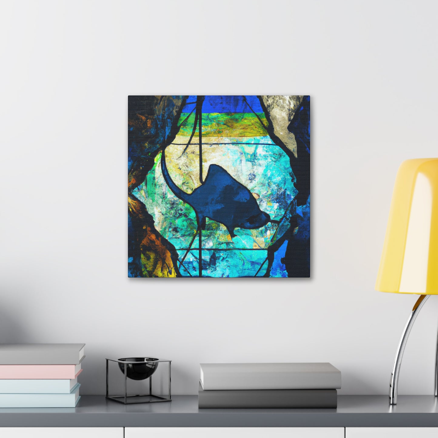 Stingray Sea Shadow. - Canvas