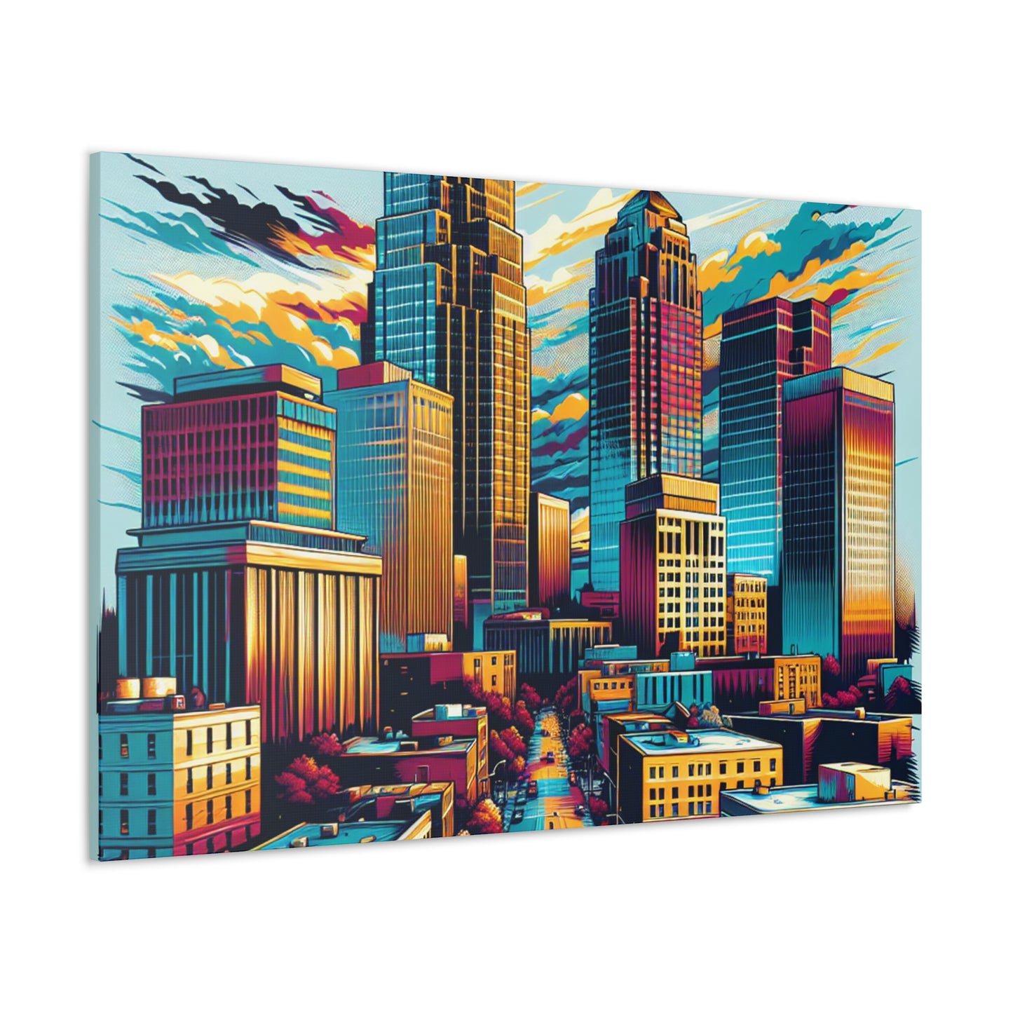 "Urban Dreams Unveiled" - Canvas