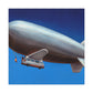 "Floating Through Sky: Blimp" - Canvas