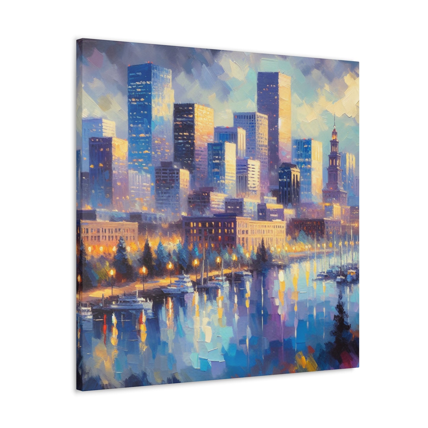 "Colorado's Vibrant Urban Colors" - Canvas