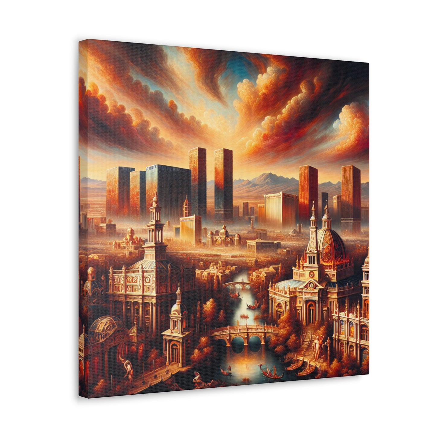 Gilded City Oasis Desire - Canvas