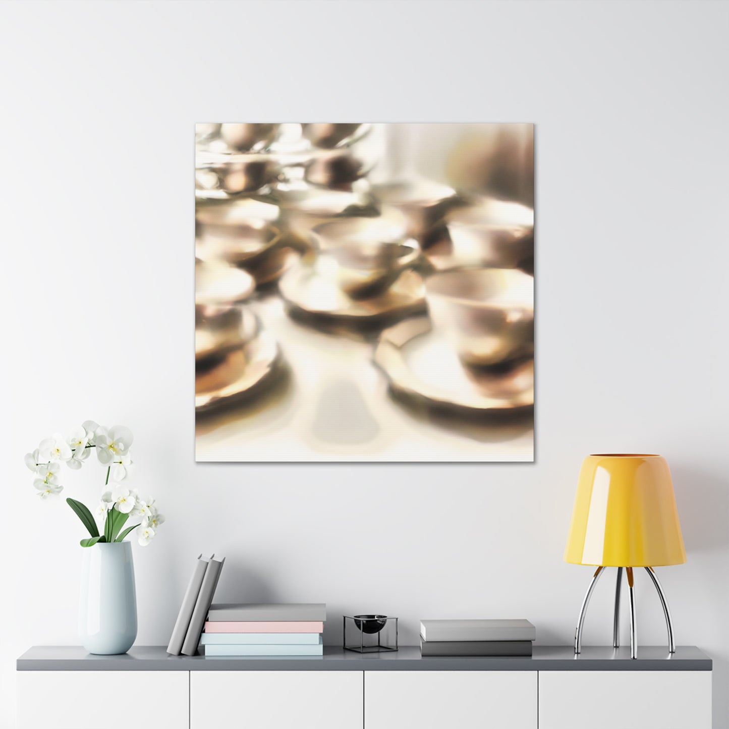 "Tea Cups in Twilight" - Canvas