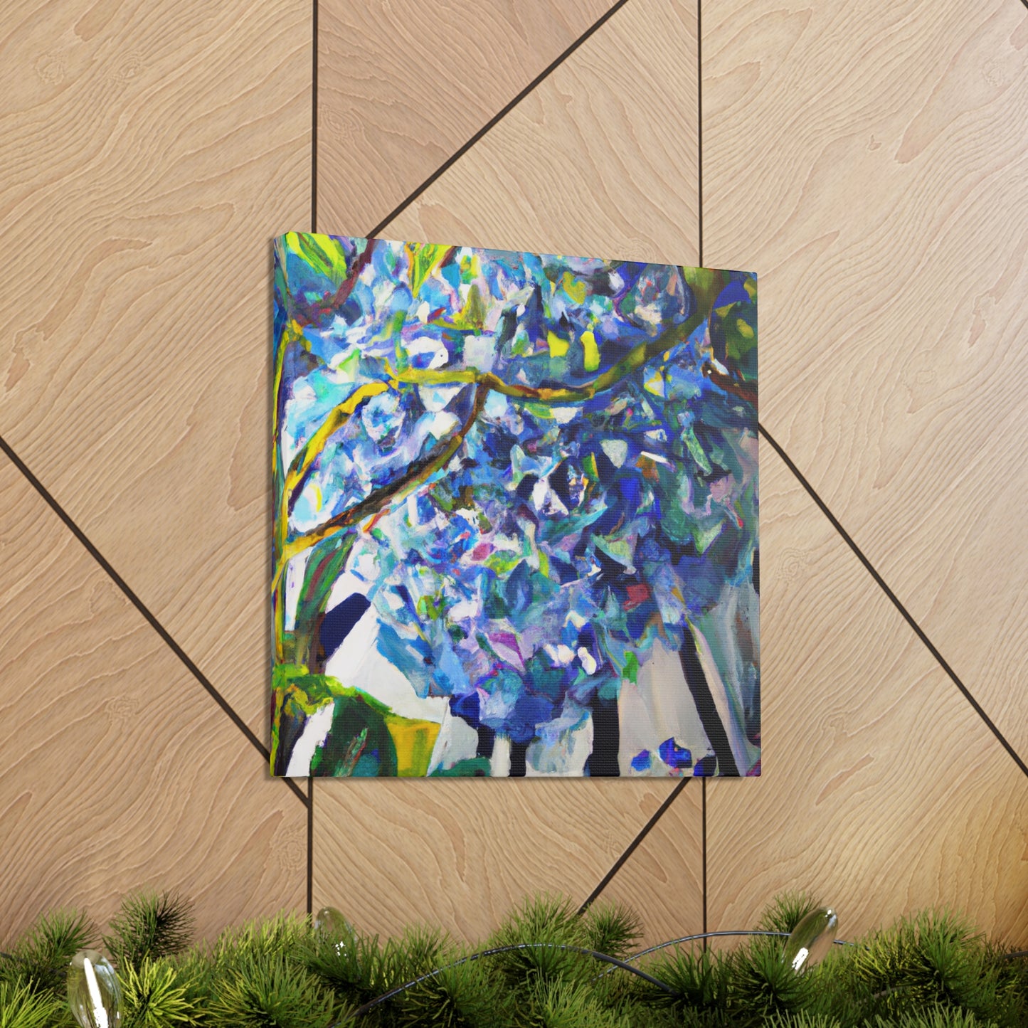 "Hydrangea in Abstraction" - Canvas