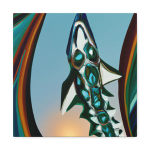 "Barracuda Art Deco" - Canvas