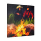 Campfire Embers Glowing - Canvas