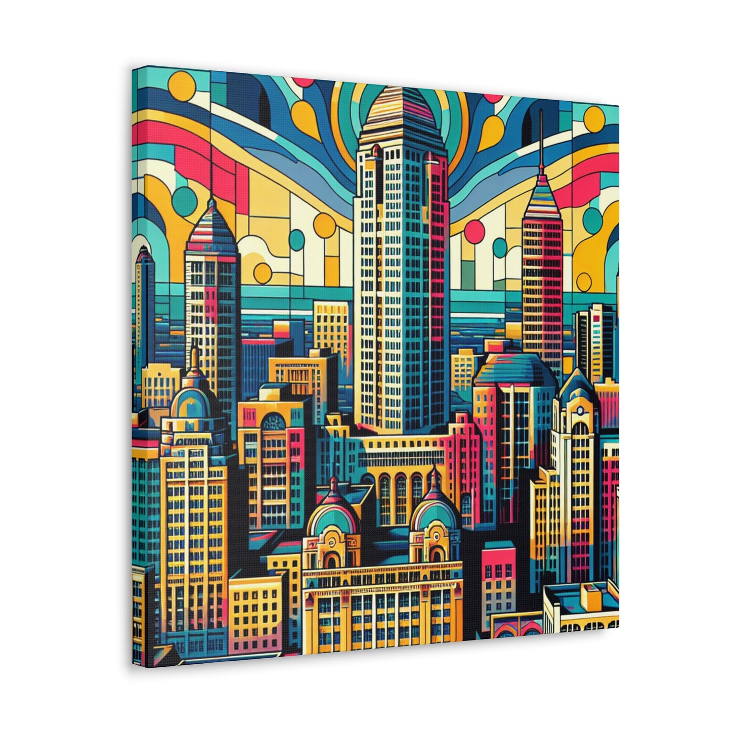 "Urban Splendor: Roaring Indianapolis" - Canvas