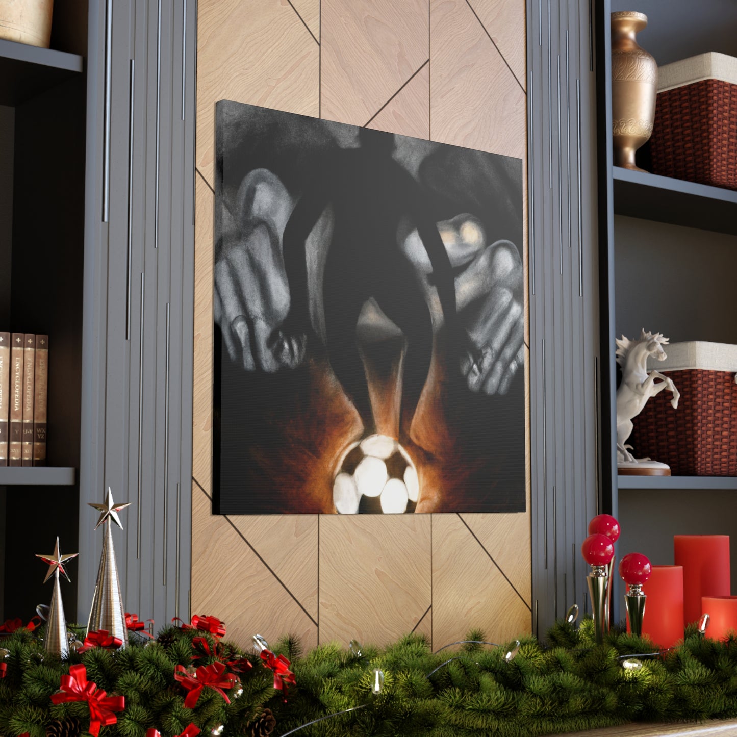 Football in Mirrors - Canvas