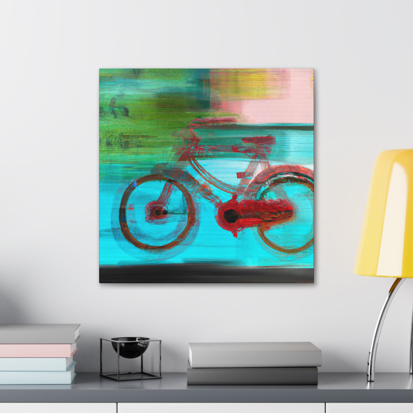 "Cycling the Unending Road" - Canvas