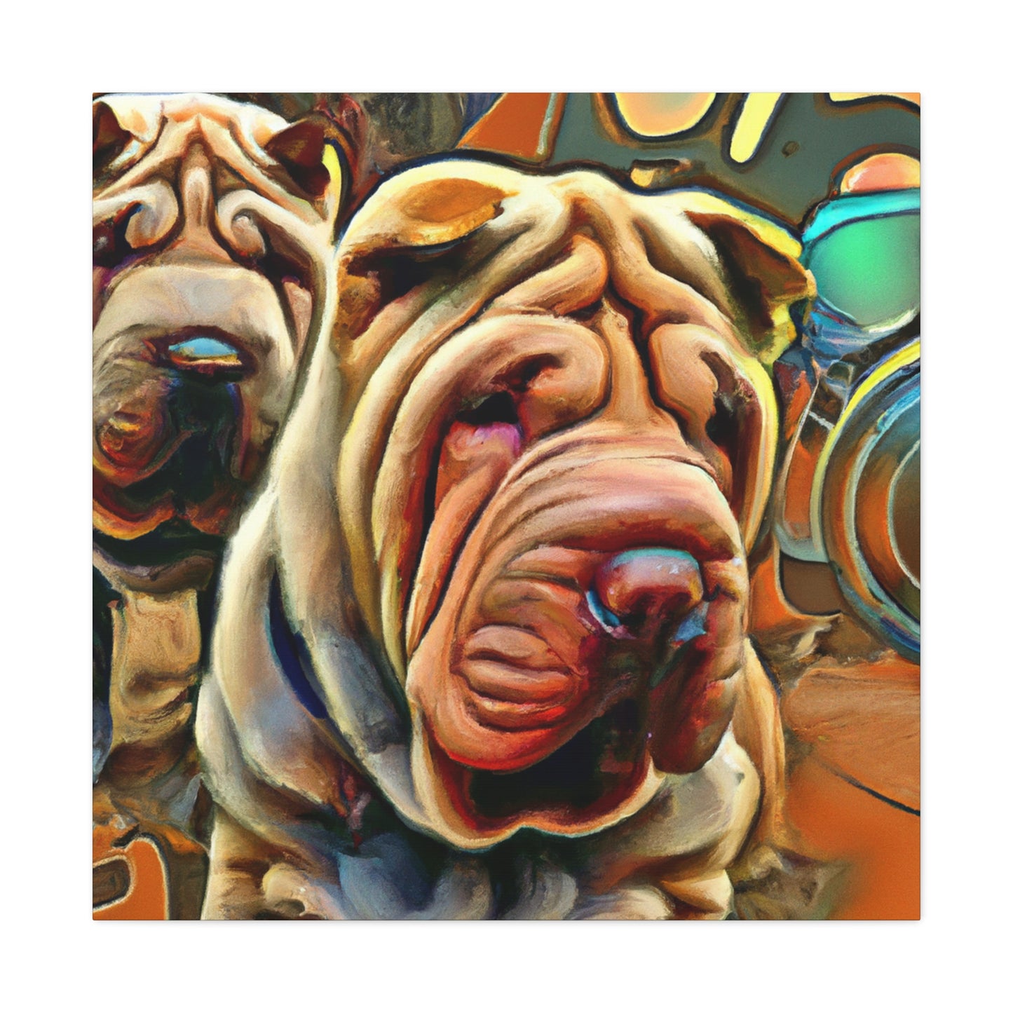 "Shar Pei Dreamscape" - Canvas