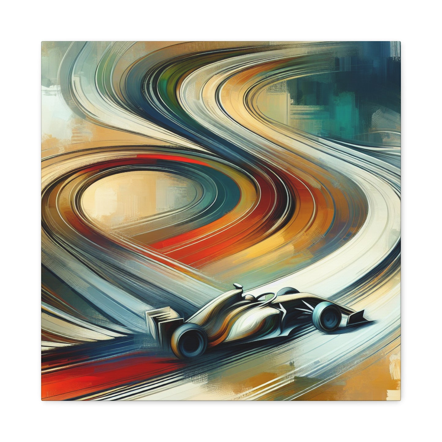 Racing Spirals - Canvas