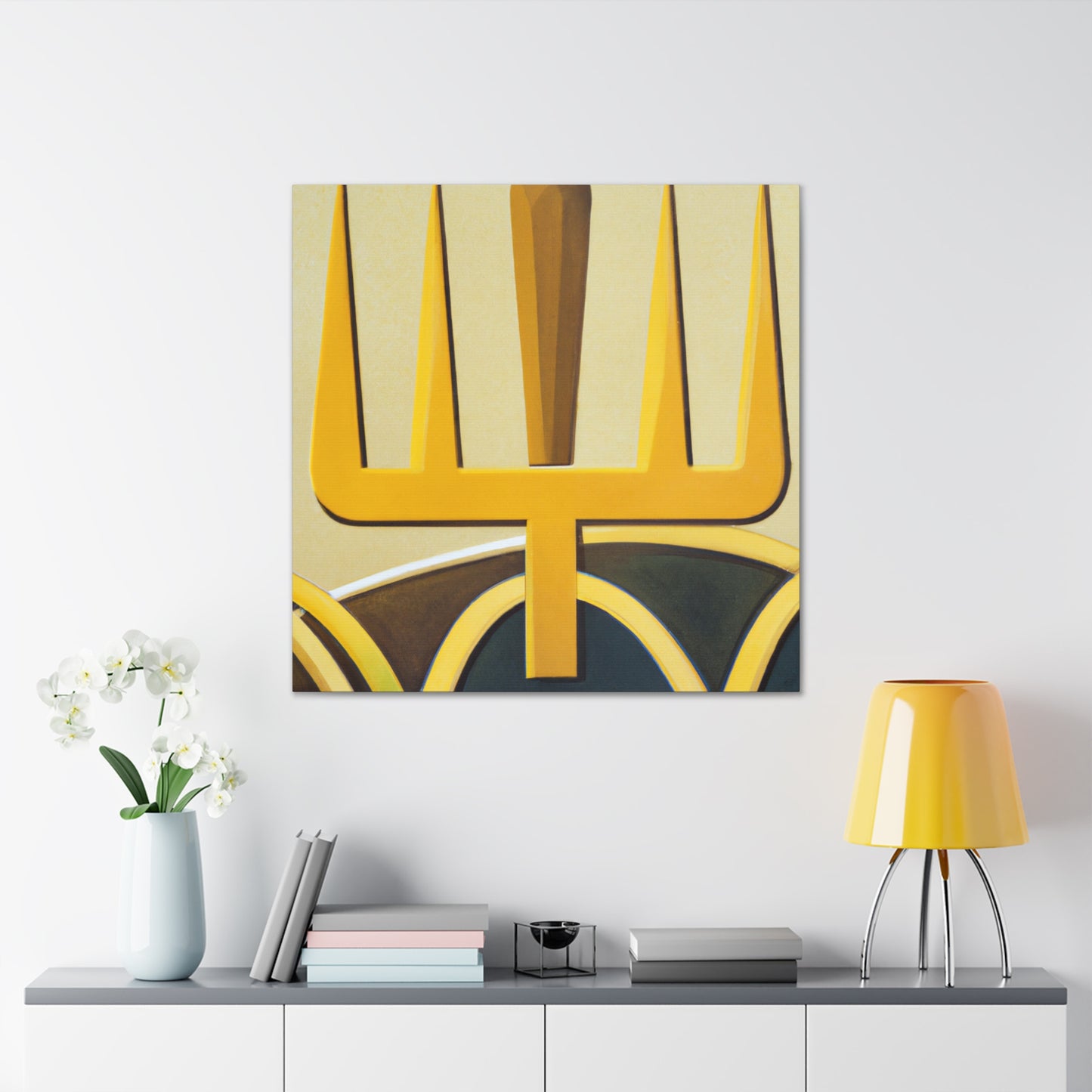 Golden Pitchfork Gleam - Canvas