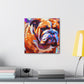 "Bulldog in Impressionism" - Canvas