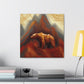 Brown Bear: Majestic. - Canvas