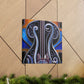 "Bass Guitar Art Deco" - Canvas