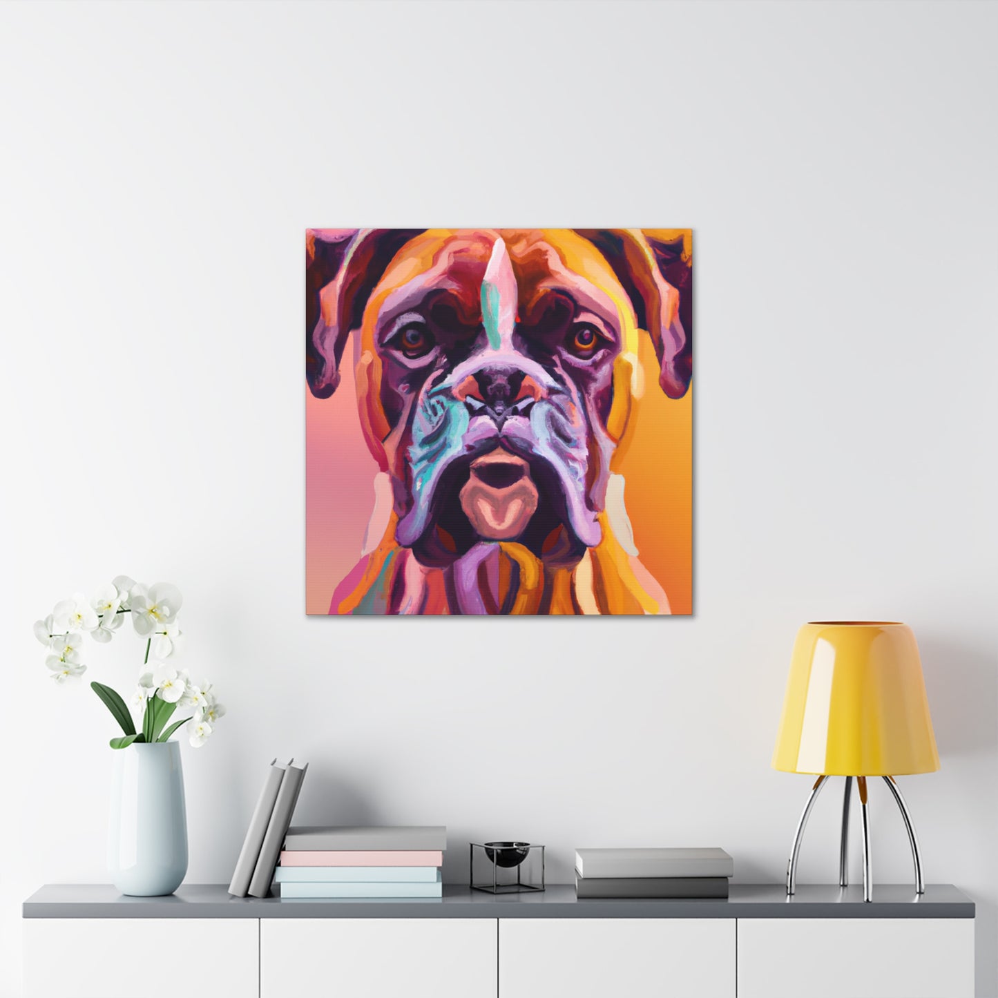 Champion Boxer Portrait - Canvas