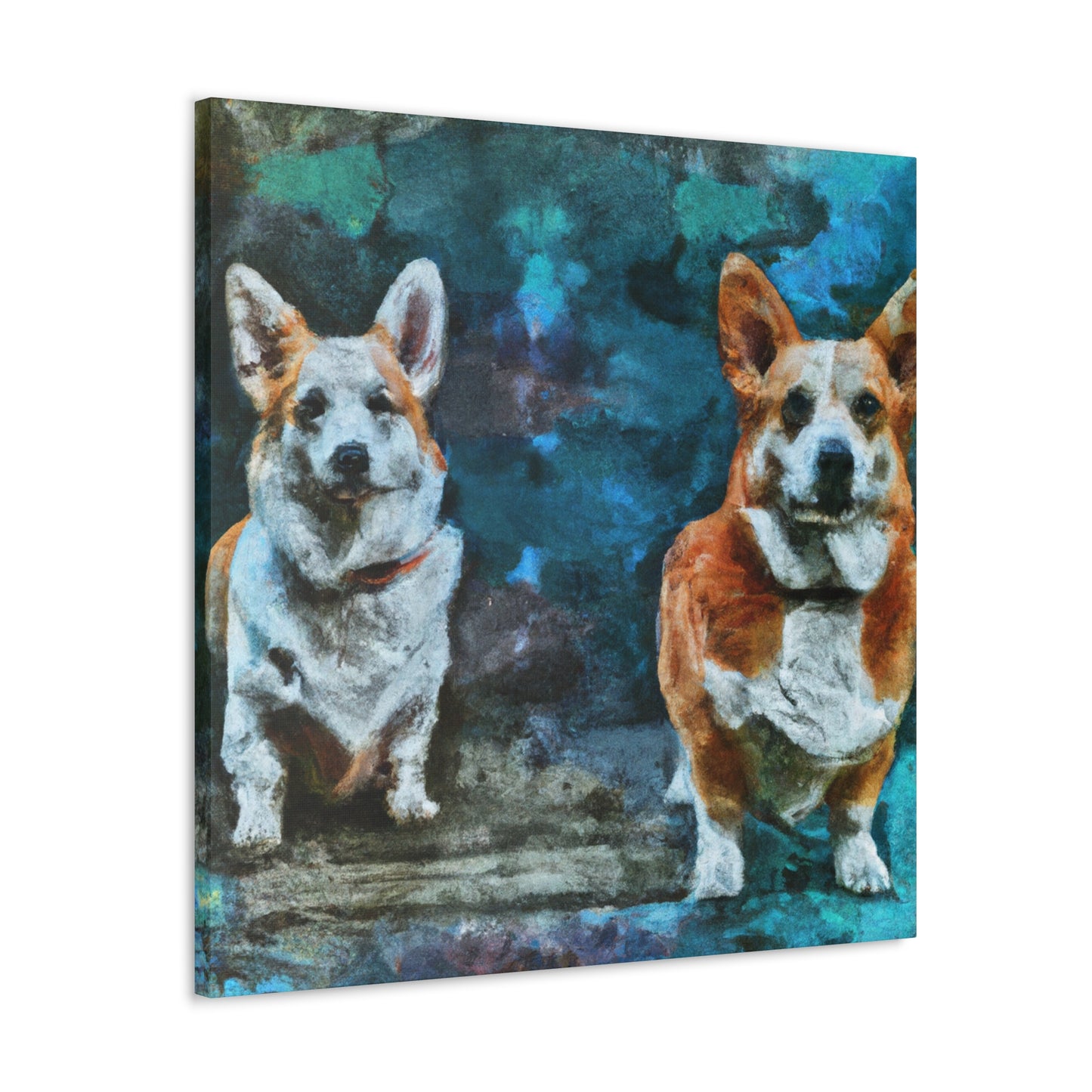 "Corgis At Playtime" - Canvas