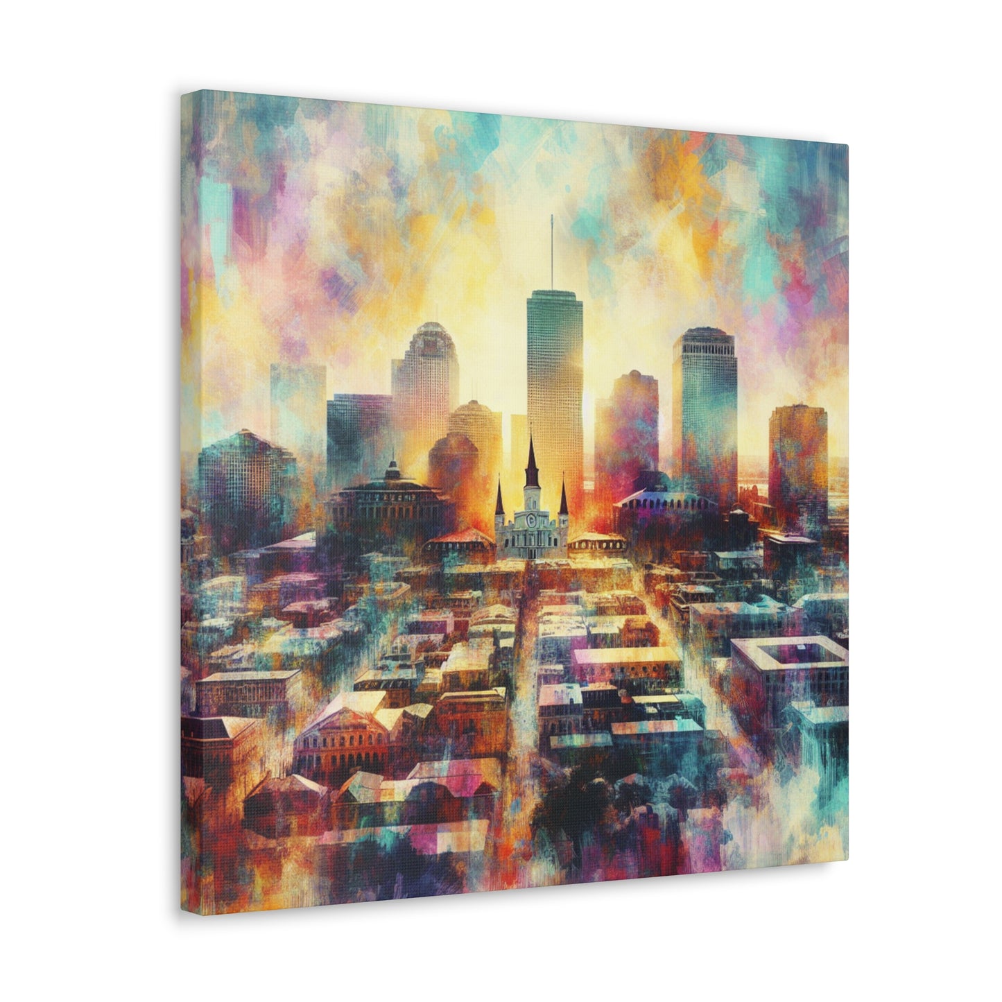 "Vibrant Crescent City" - Canvas