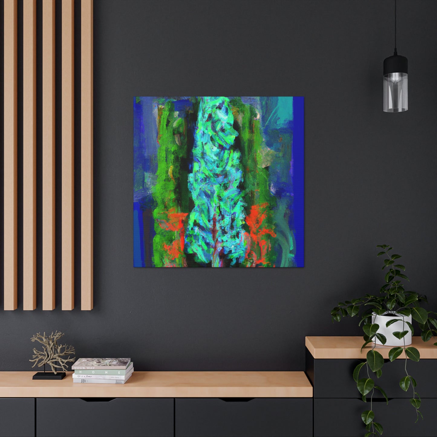 Cypress Tree Reflection - Canvas