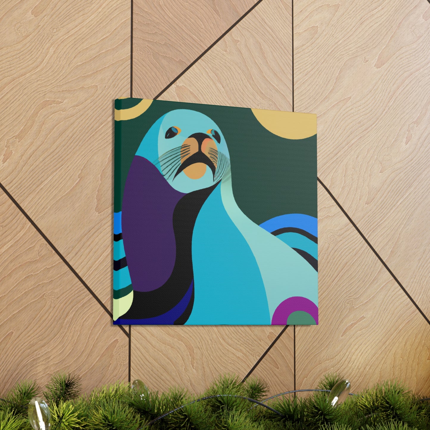 "Sea Lion in Jazz Age" - Canvas